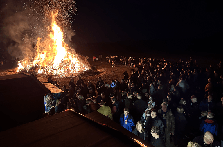 Osterfeuer in Schöppenstedt