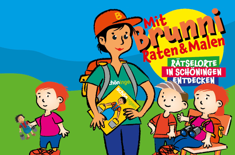 Das neue Rätsel- und Malbuch für Schöningen mit Brunni