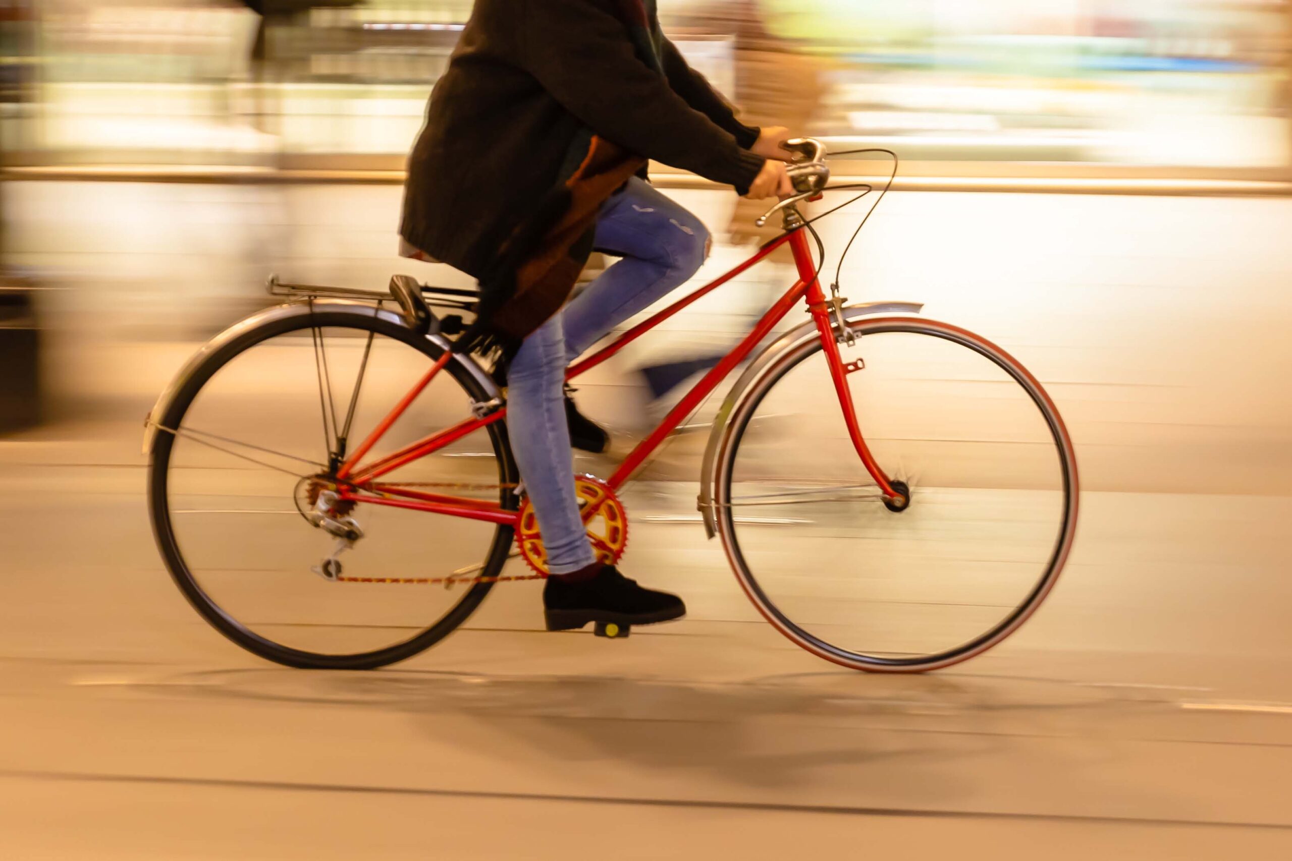 Fahrradfahrer Nacht