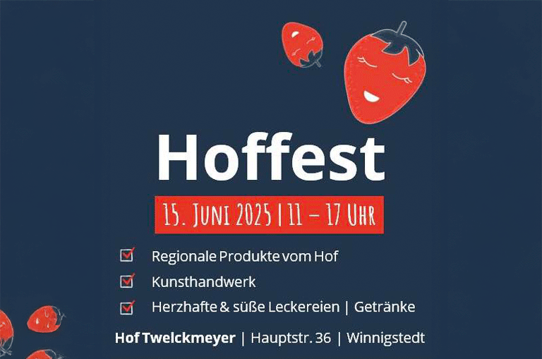 Die Familie Twelckmeyer lädt zum Hoffest auf ihrem Bauernhof ein.