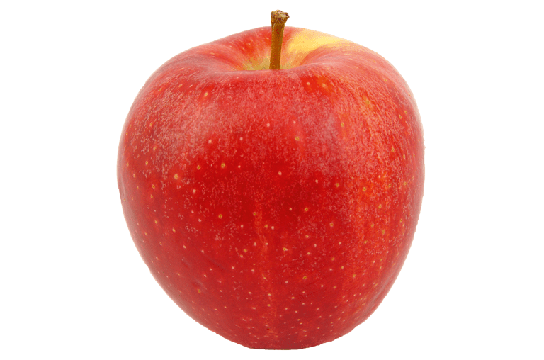 Freigestellter Gala Apfel