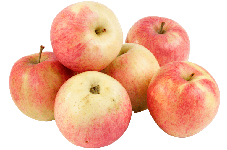 Freigestellter Delbar Estivale Apfel