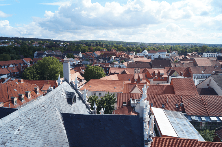 Ausblick beim Tag des offenen Denkmals vom Turm des Juleums
